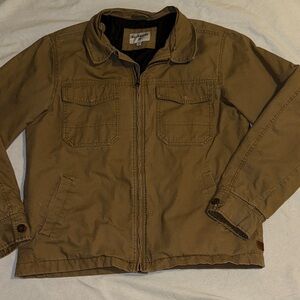 Billabong Men's Tan Military Jacket Sz L